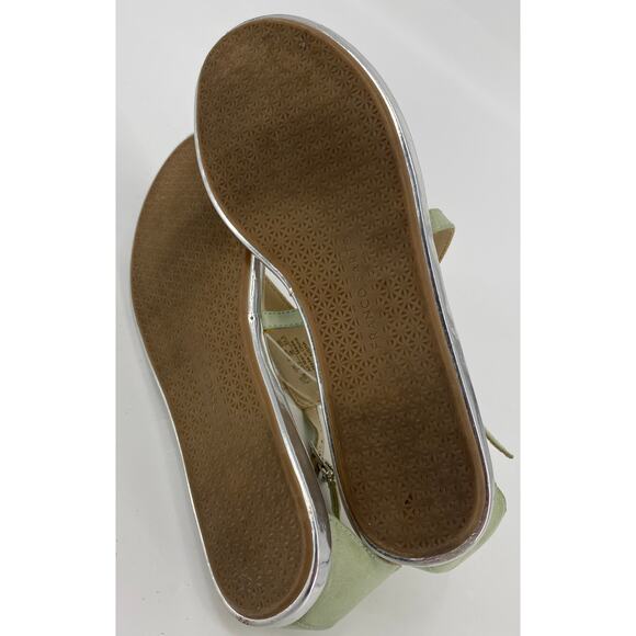 Franco Sarto Women's 7.5 Aisha, Mint adjustable strap thong sandals - Picture 5 of 6